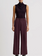 SMYTHE Cropped Pleated Trouser - Mocha