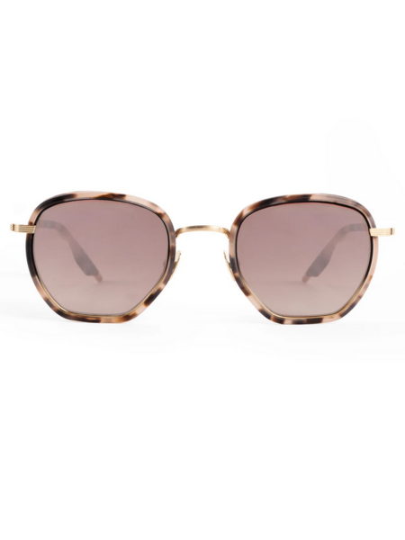 KREWE Peyton - 18K Matte Black Fade Titanium + Matte Sunday Tortoise Mirrored