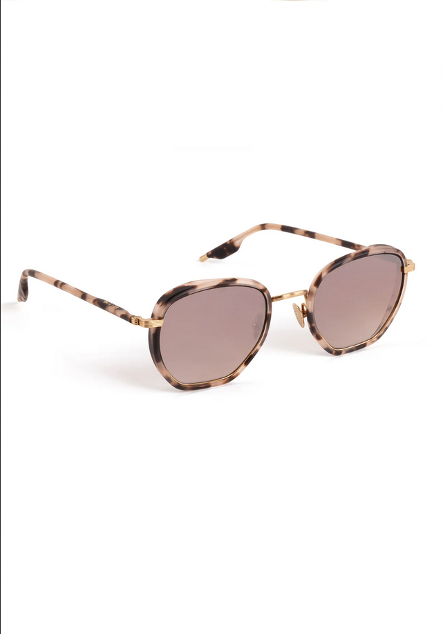 KREWE Peyton - 18K Matte Black Fade Titanium + Matte Sunday Tortoise Mirrored