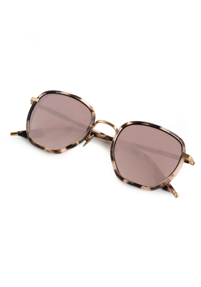 KREWE Peyton - 18K Matte Black Fade Titanium + Matte Sunday Tortoise Mirrored