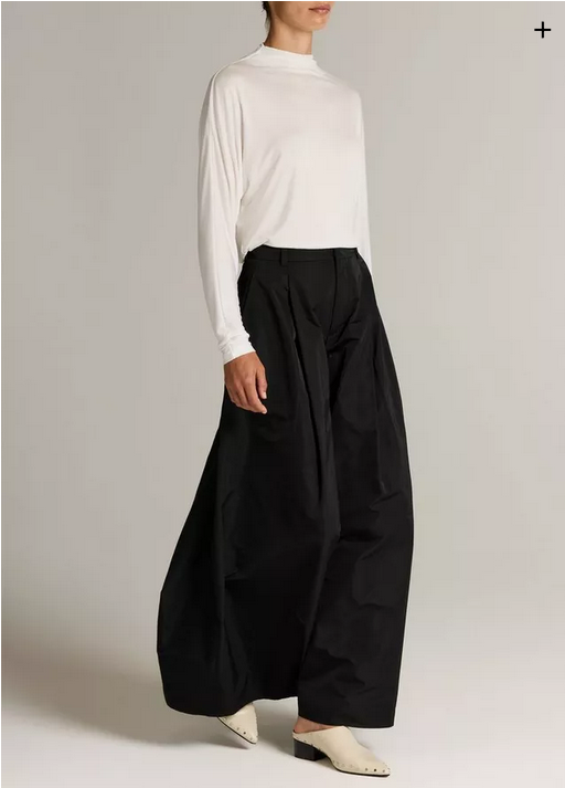 VINCE Faille High-Waist Evening Pant