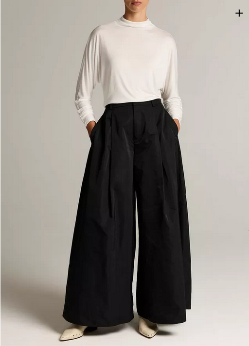 VINCE Faille High-Waist Evening Pant