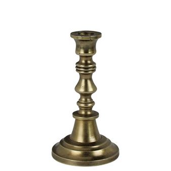 BRITISH COLOUR STANDARD Medium Thin Taper Candlesticks - Brass