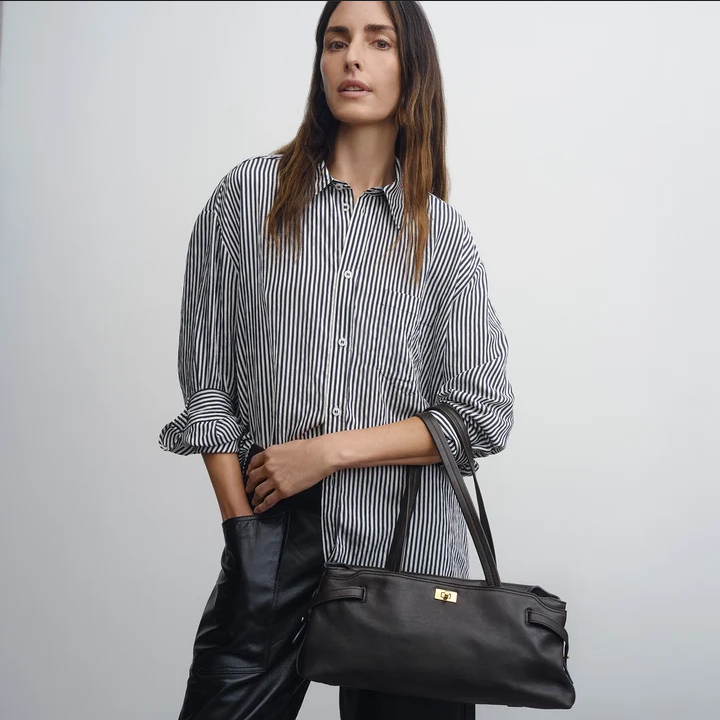 ANYA HINDMARCH Wilson Shoulder Bag - Obsidian Black