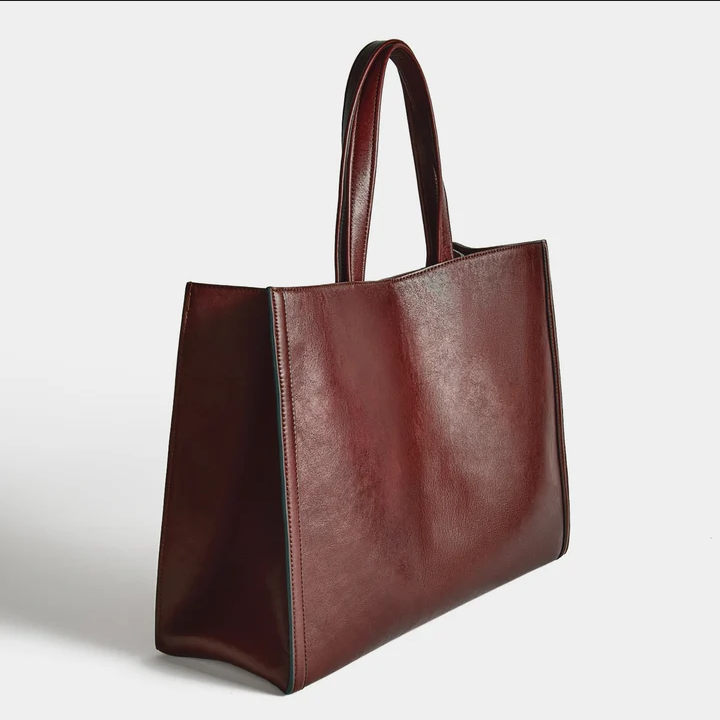 ANYA HINDMARCH Mortimer Patchwork Suede Tote - Terrier Brown