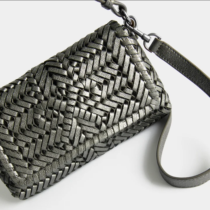 ANYA HINDMARCH Neeson Crossbody - Metallic Anthracite Grey