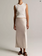 VINCE Satin Side Slit Slip Skirt