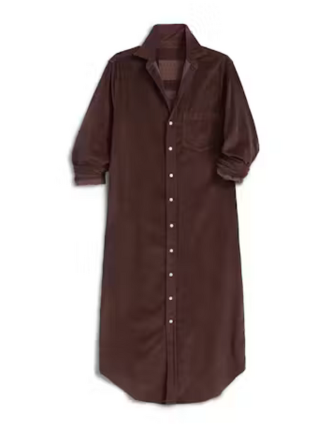 FRANK & EILEEN Rory Corduroy Dress - Chocolate