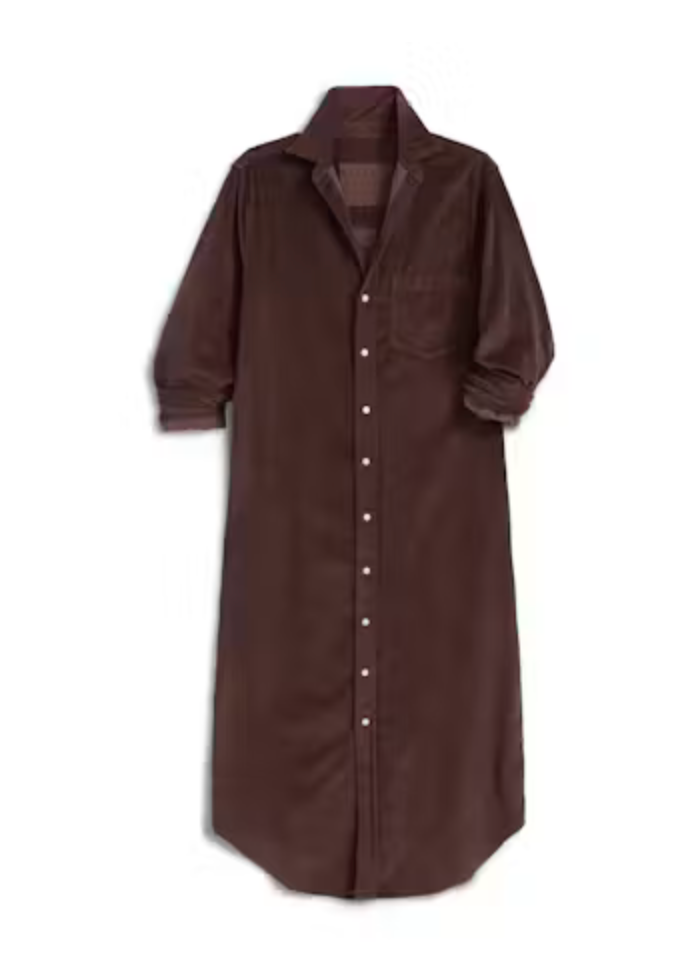 FRANK & EILEEN Rory Corduroy Dress - Chocolate