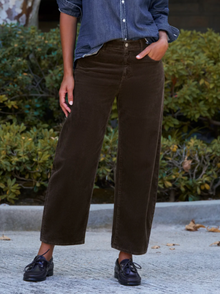 FRANK & EILEEN Brennan Corduroy Jean - Chocolate