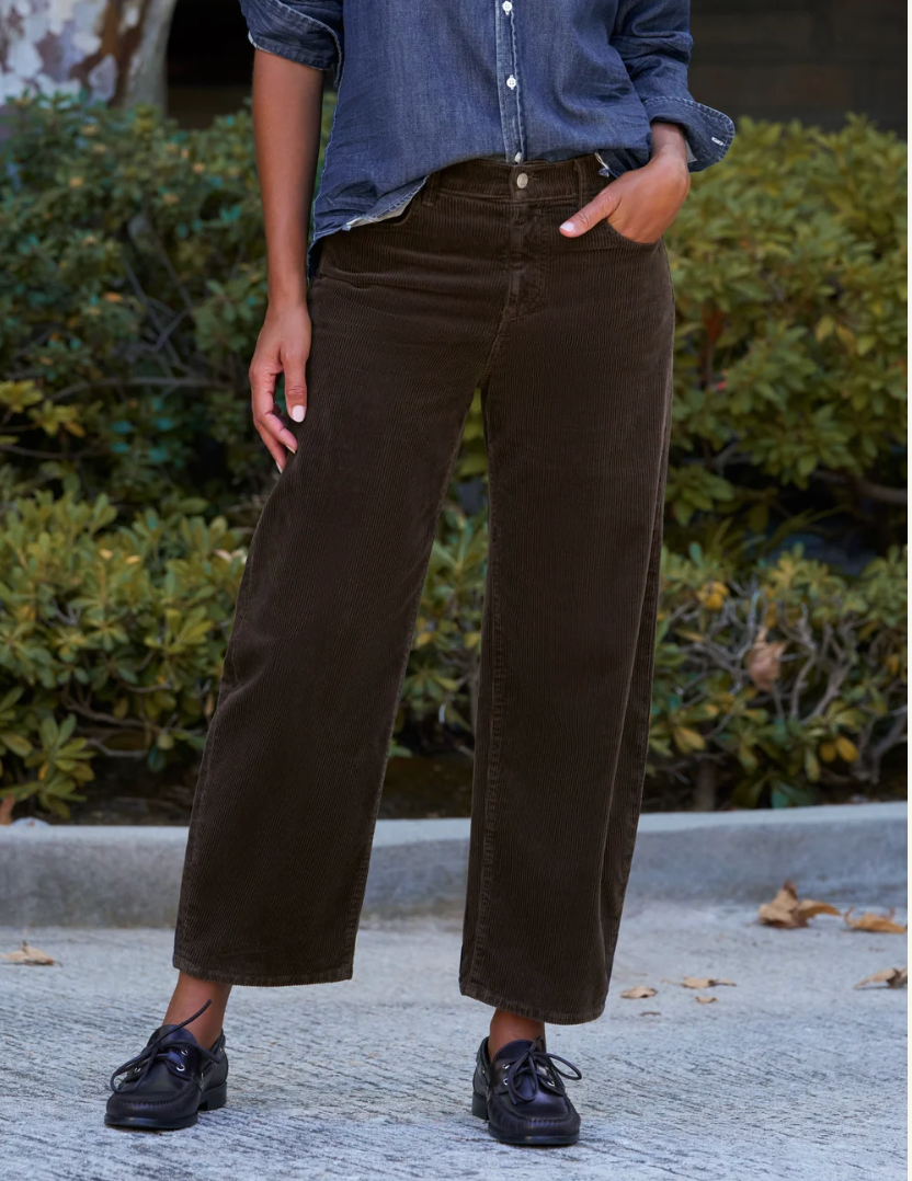 FRANK & EILEEN Brennan Corduroy Jean - Chocolate