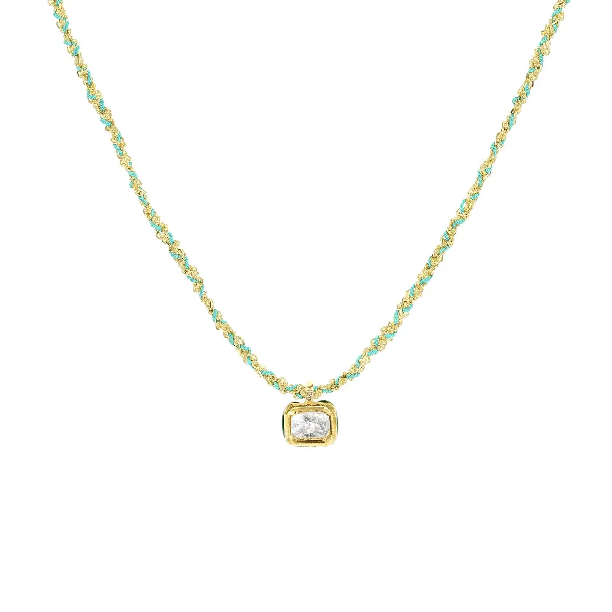 MARIE LAURE CHAMOREL No. 992 Necklace - Gold Turquoise