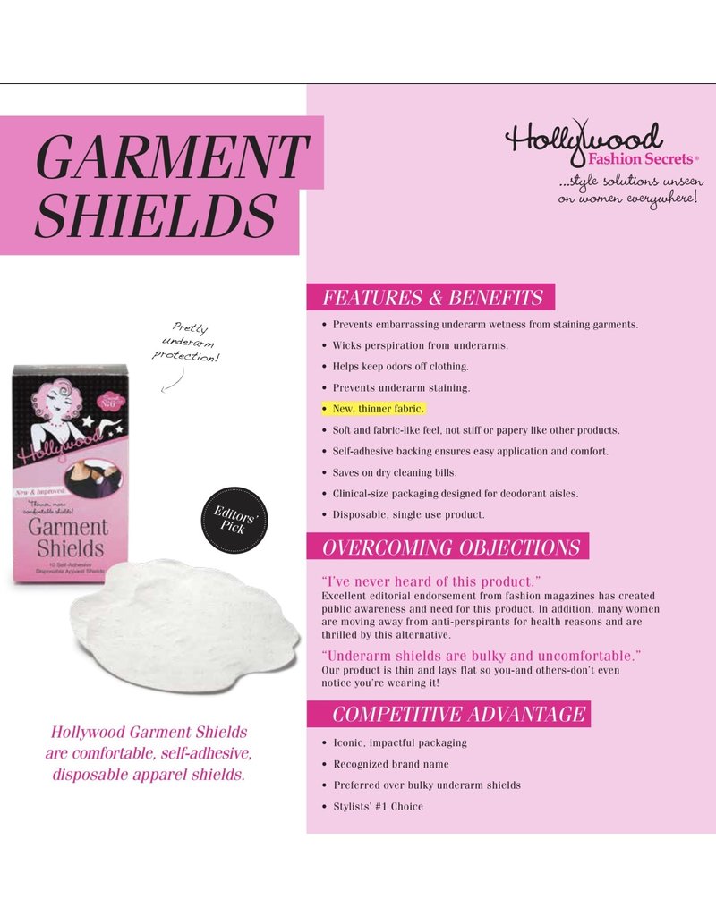 Hollywood Fashion Secrets Garment Shields