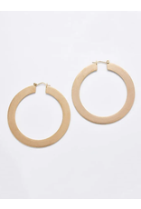 Admiral Row Large Matte Hoops