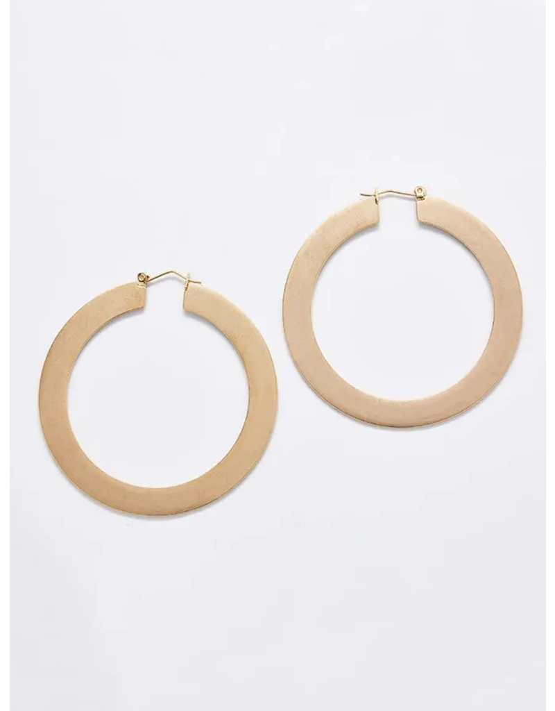 Admiral Row Large Matte Hoops