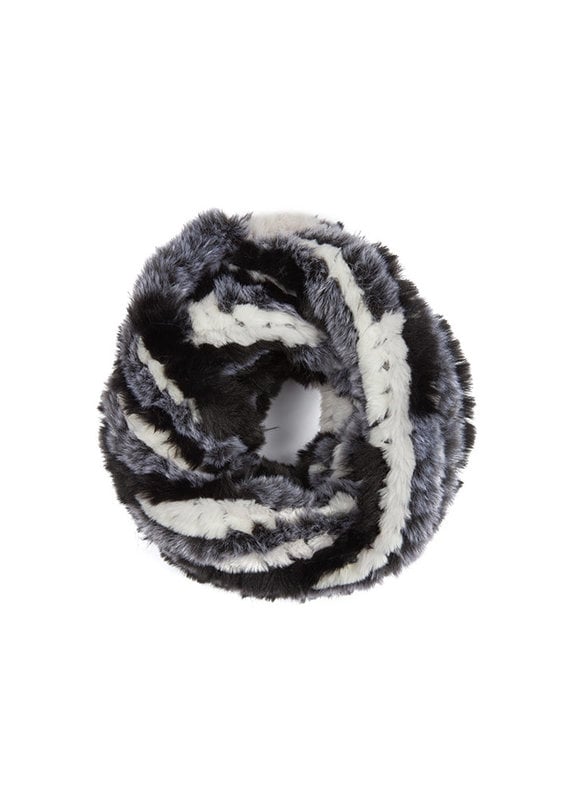 Jocelyn Knitted Faux Fur Infinity Scarf