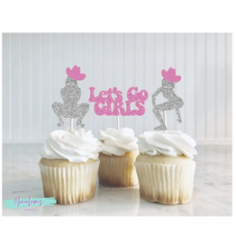 Ninalem's Party Bach Party "Last Hoe Down" Cupcake Toppers