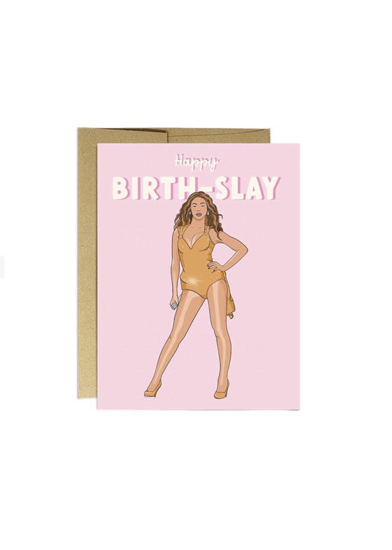 Party Mountain Paper Co. Bey Birth-Slay Card