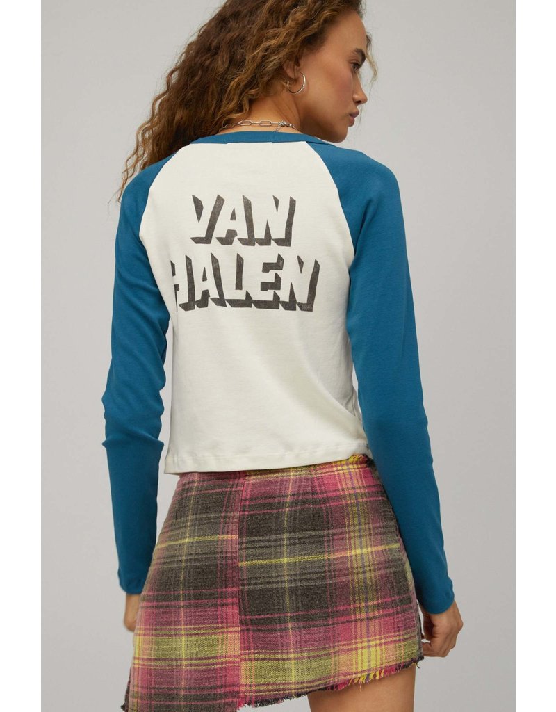 Daydreamer LA Van Halen 1980 Invasion Shrunken Raglan Tee