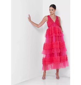 Amy Lynn Honor Pink Ruffle Dress