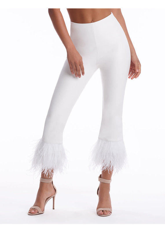 Commando Faux Leather Feather Cropped Flare Legging
