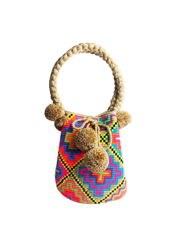 Le Pom Pom Poms Bucket Bag