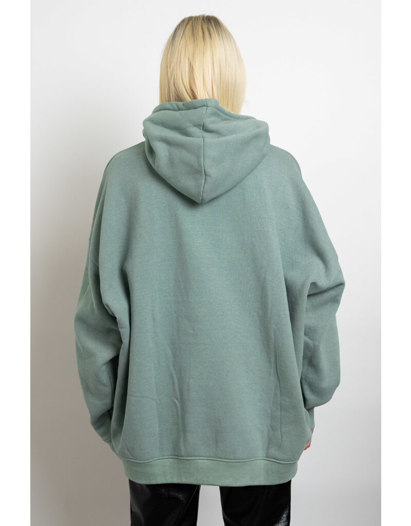 Daisy street oversized sweatshirt with outlet vintage river embroidery