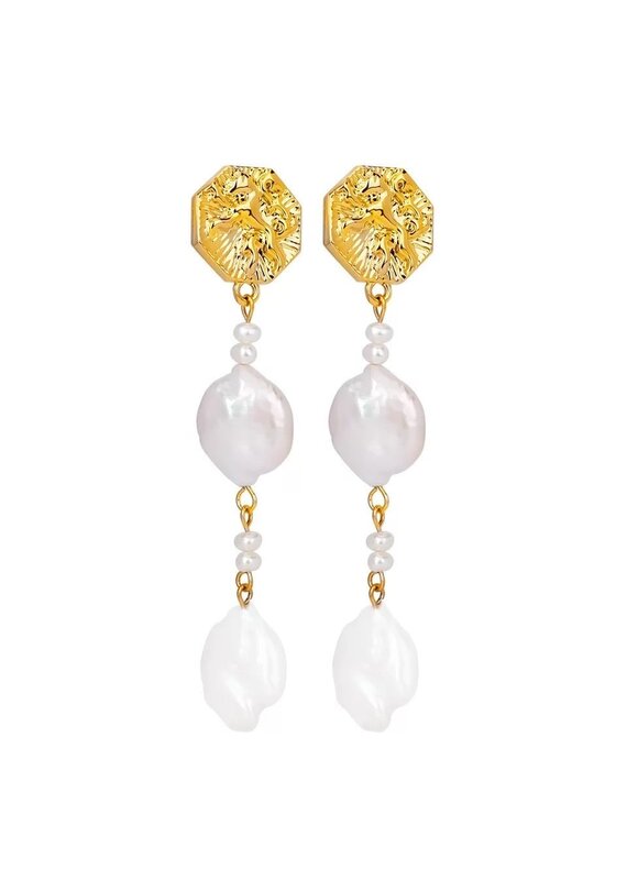 Sahira Jewelry Design Evelyn Pearl Drop Earrings