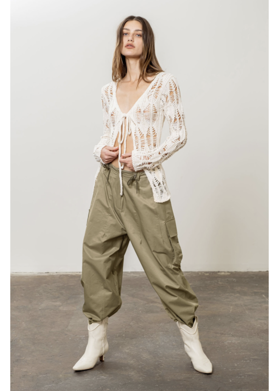 Moon River Wide Leg Cargo Pant