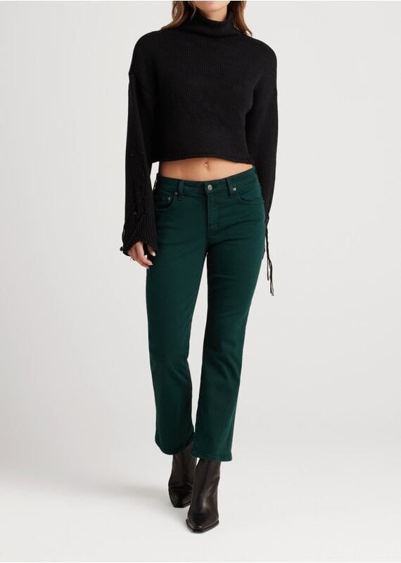 Just Black High Rise Tonal Crop Flare – Revival Boutique