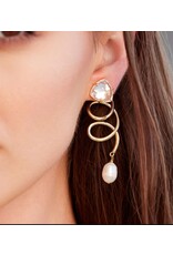 Adriana Pappas Designs Crystal Twist Earrings