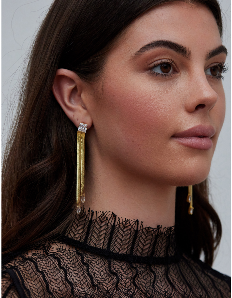 Adriana Pappas Designs Snake Chain Earrings