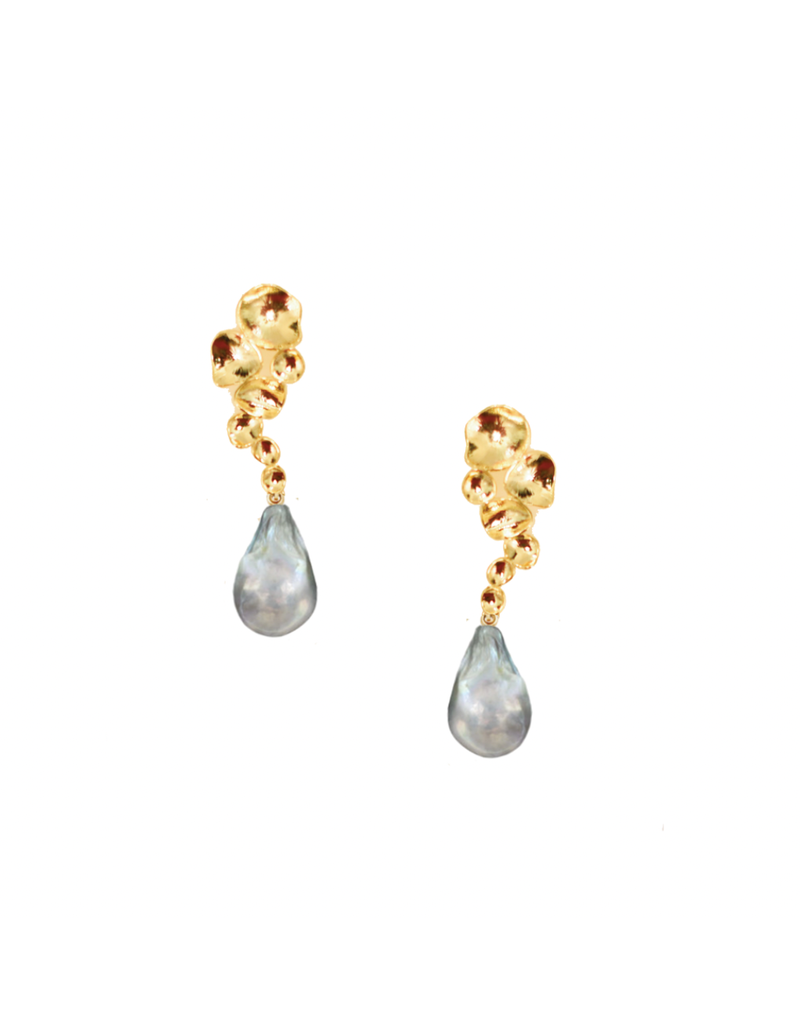 Adriana Pappas Designs Artsy Pearls Drop Earrings