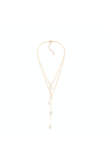 Adriana Pappas Designs Pearl Satellite Lariat Necklace