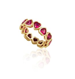 Sahira Jewelry Design Bezel Heart Ring