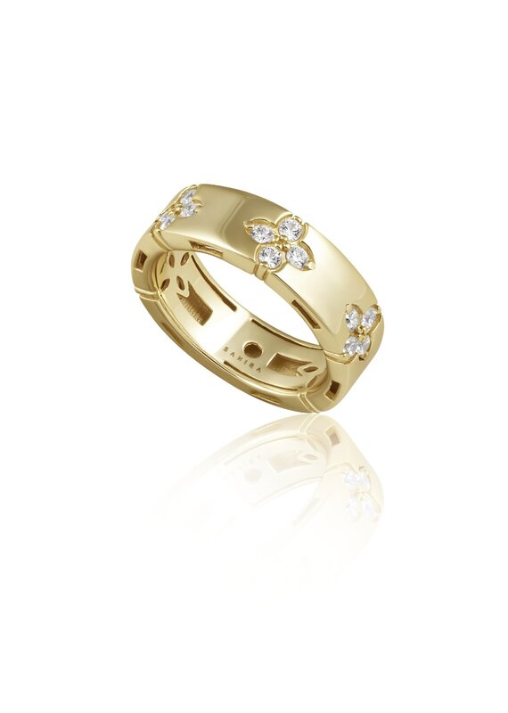 Sahira Jewelry Design Fallon Gold Band Ring