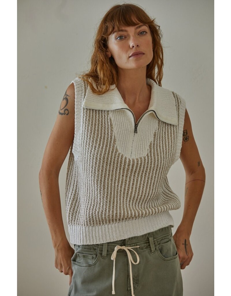 By Together Everleigh Quarter Zip Sweater Vest