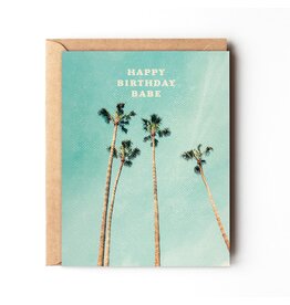 Daydream Prints Happy Birthday Babe Card