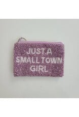 Tiana Designs Small Town Girl Beaded Keychain Coin Pouch