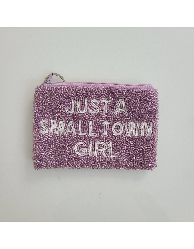 Tiana Designs Small Town Girl Beaded Keychain Coin Pouch