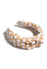ShiraLeah Tufted Straw Knotted Headband