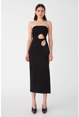 Misha Avery Crepe Midi Dress