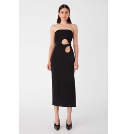 Misha Avery Crepe Midi Dress