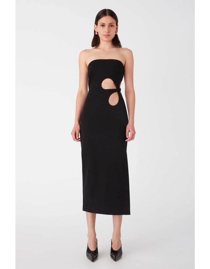 Misha Avery Crepe Midi Dress