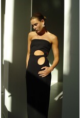 Misha Avery Crepe Midi Dress