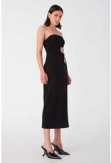 Misha Avery Crepe Midi Dress