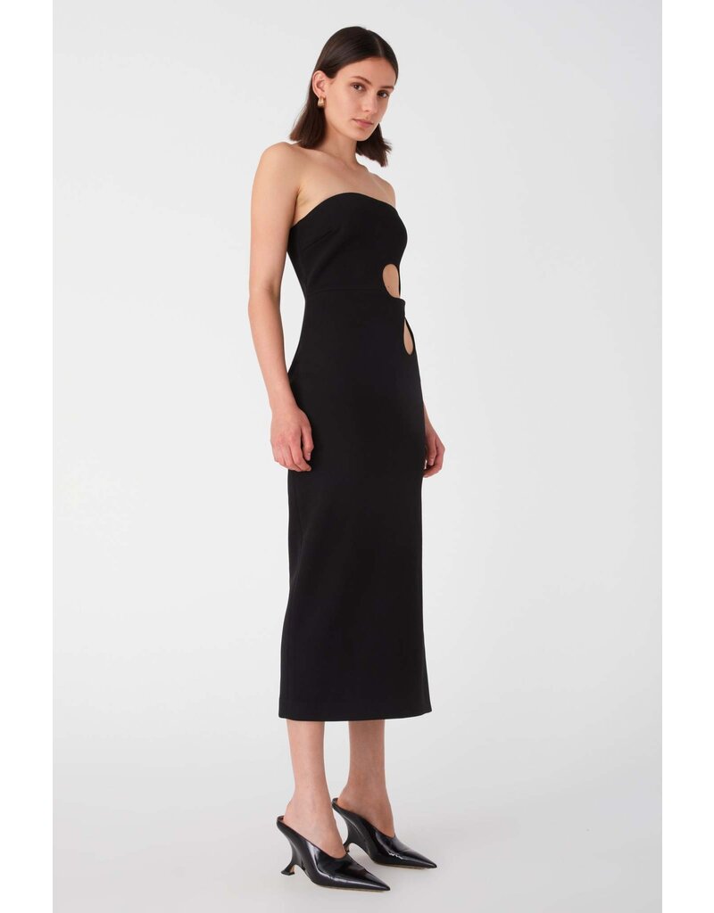 Misha Avery Crepe Midi Dress