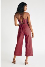 Ética Cami Halter Denim Jumpsuit