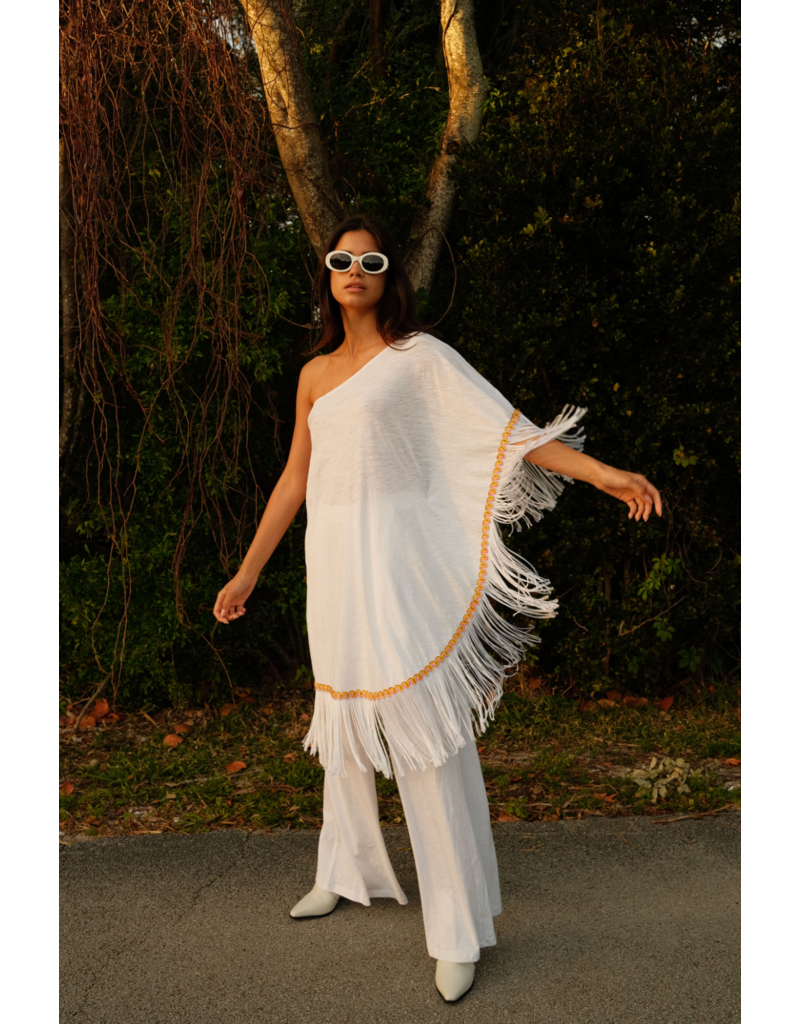 Pitusa Pima One Shoulder Top & Pant Set