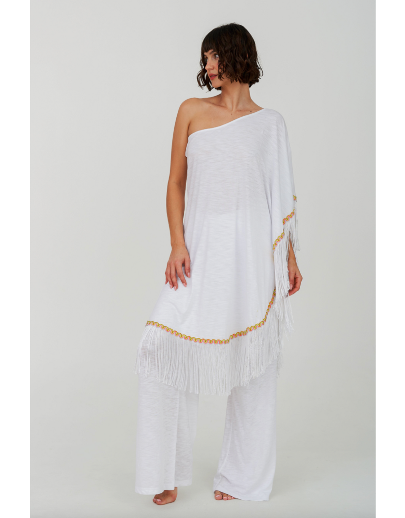 Pitusa Pima One Shoulder Top & Pant Set